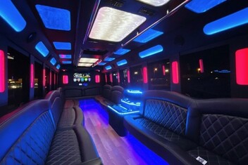 Bridgeport Limousine Bus Interior