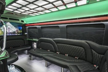 Bridgeport Sprinter Party Bus Interior