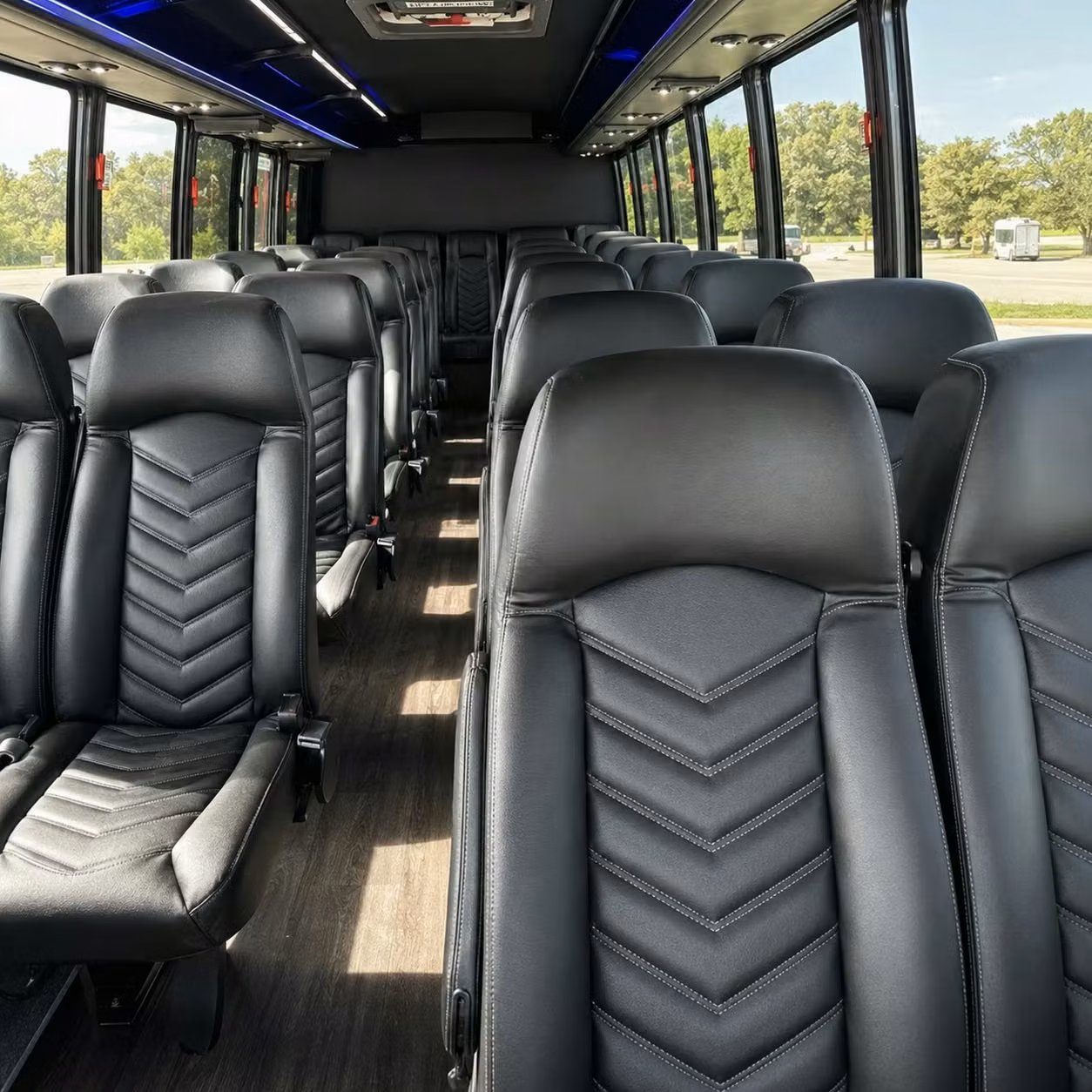 25 passenger minibus interior