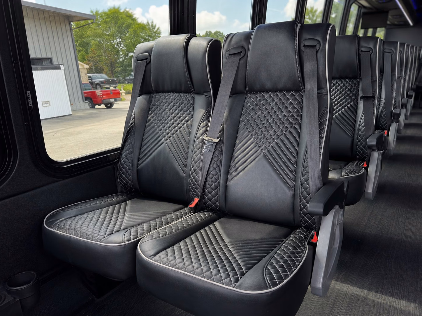 56 passenger charter bus interior