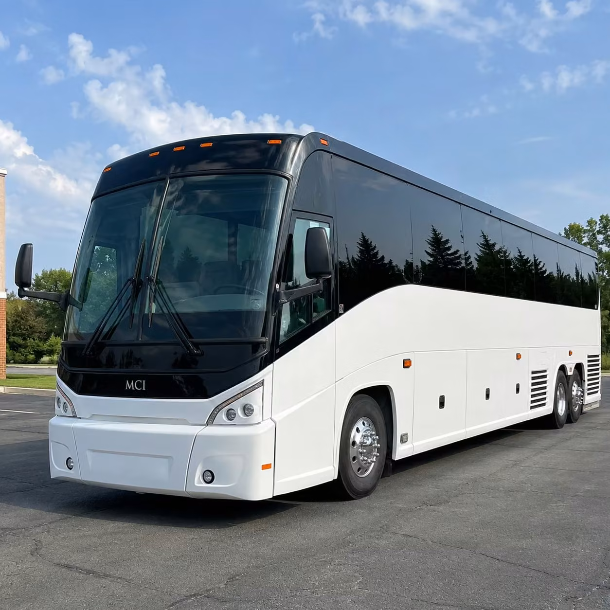 bridgeport charter bus rental exterior