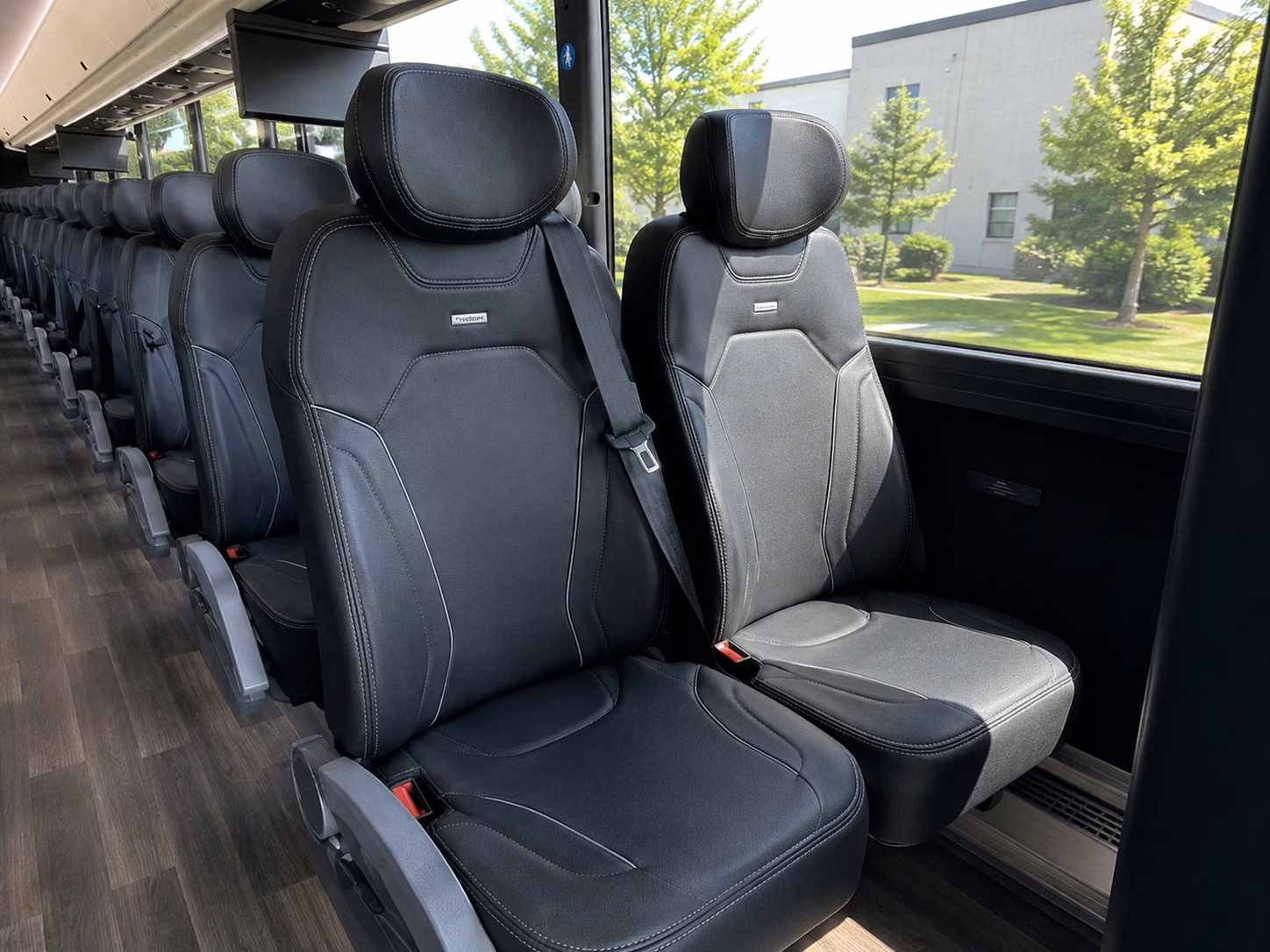 bridgeport charter bus rental inside