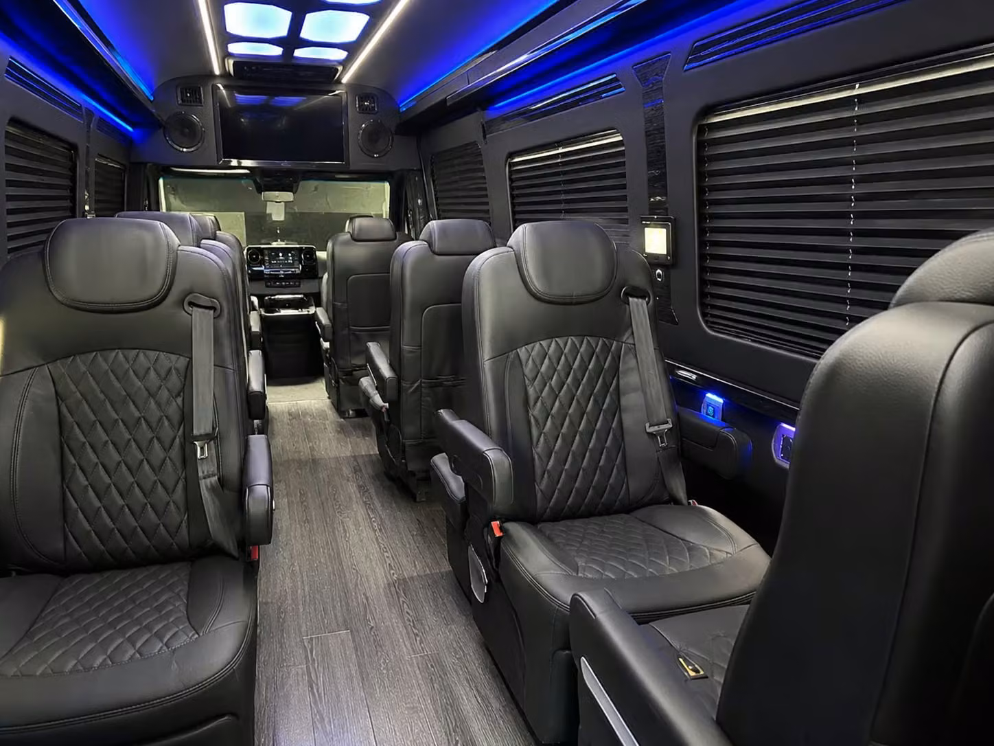 sprinter van with driver inside